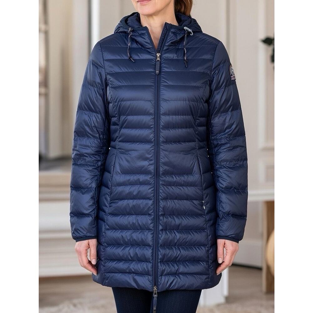 PARAJUMPERS Irene Super Light Weight Down Jacket Size XS Navy Blue